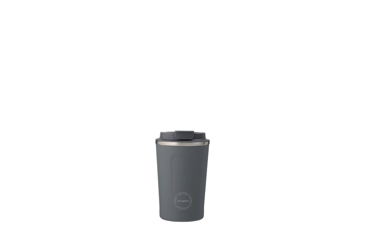 AYA&IDA CUP2GO 380 ml – Dark Grey | Lekkasjesikker termokopp
