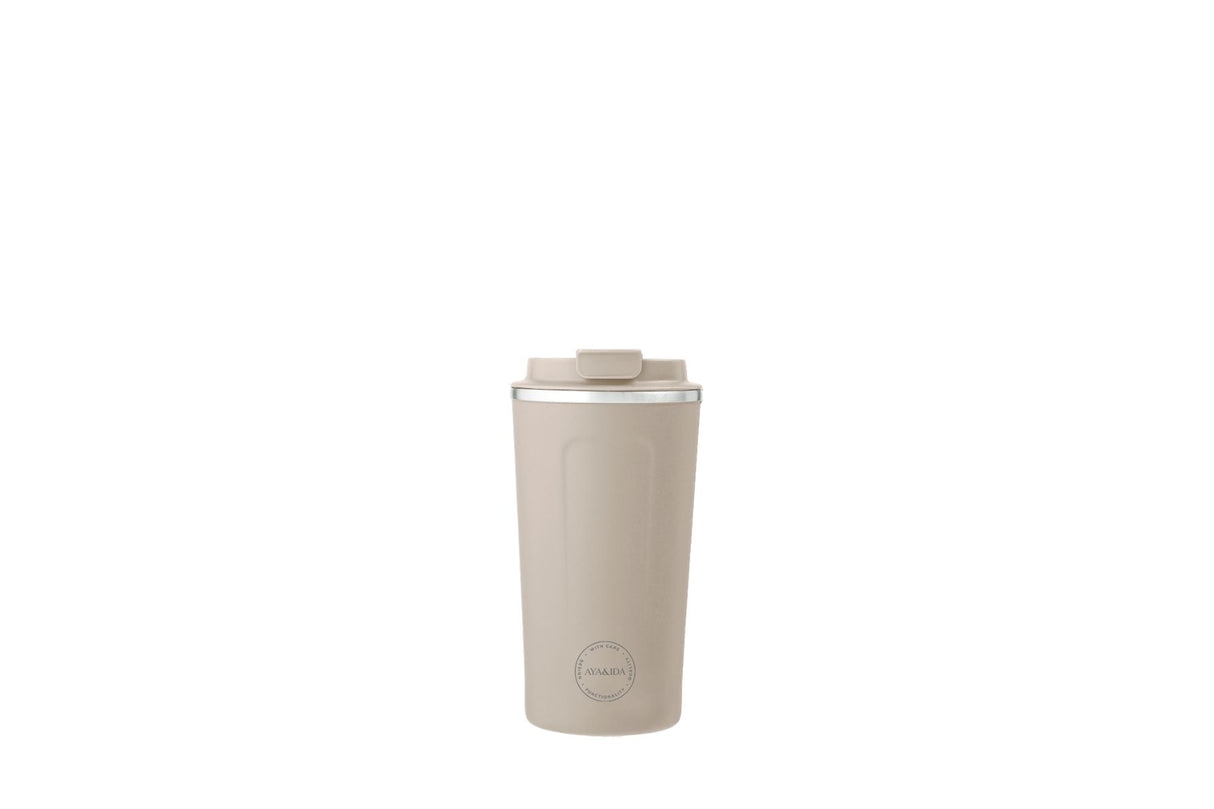 AYA&IDA CUP2GO 500 ml – Cream Beige | Termokopp i rustfritt stål