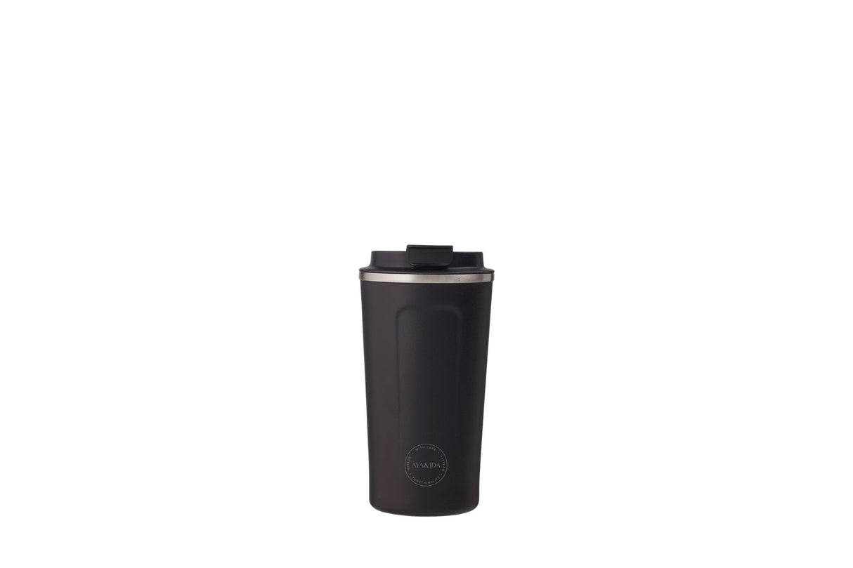 AYA&IDA CUP2GO 500 ml – Matte Black | Termokopp i rustfritt stål
