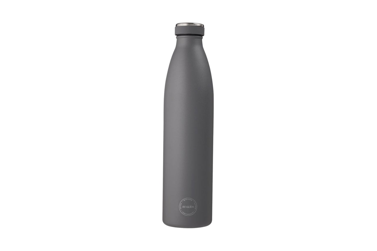 AYA&IDA Termos Drikkeflaske 1000 ml – Dark Grey | Rustfritt stål