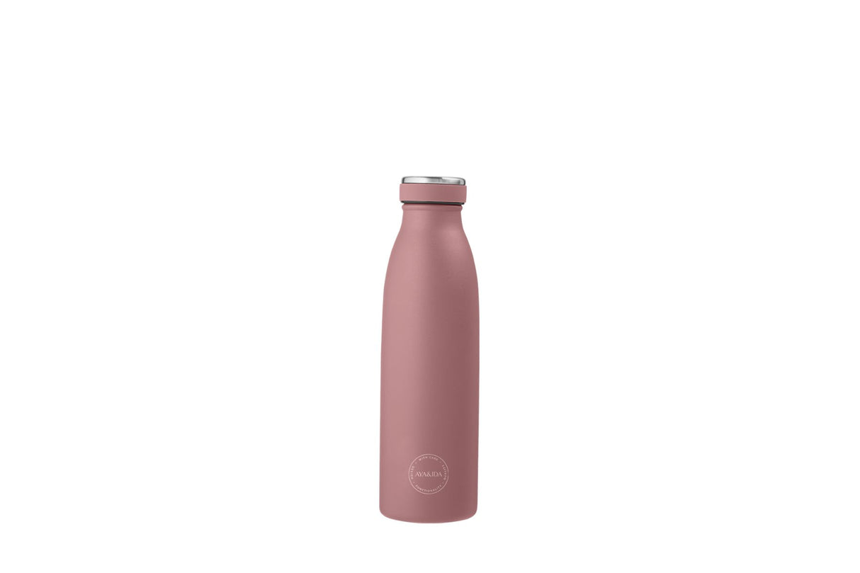 AYA&IDA Termos Drikkeflaske 500 ml – Ash Rose | Rustfritt stål