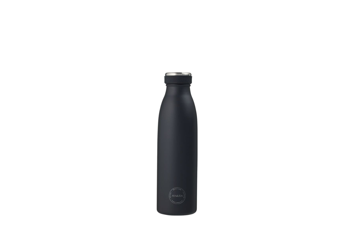 AYA&IDA Termos Drikkeflaske 500 ml – Matte Black | Rustfritt stål