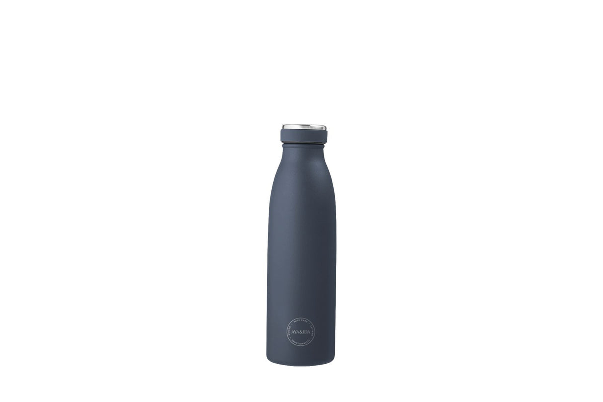 AYA&IDA Termos Drikkeflaske 500 ml – Navy Blue | Rustfritt stål