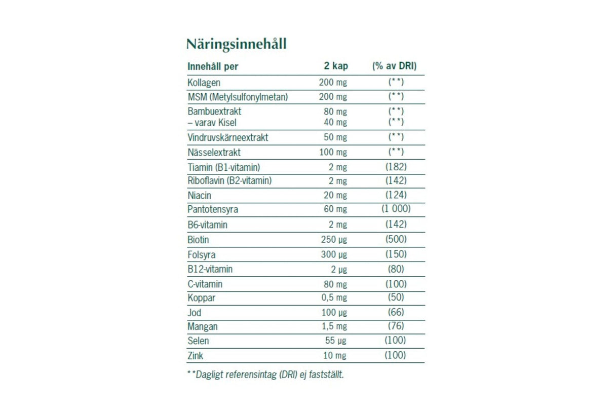 A+ Hair & Nails – 90 kapsler - For sterkt hår og sunne negler