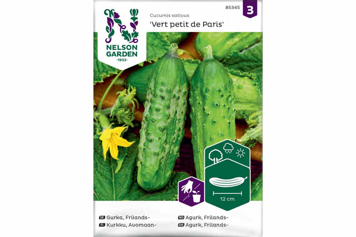 Agurk 'Vert Petit de Paris' – Perfekt for Sylting og Frisk Nytelse