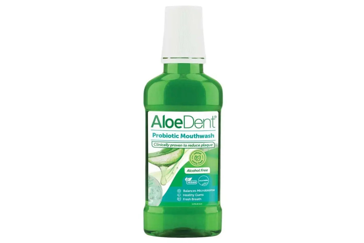 Aloe Dent Probiotisk Munnskyllevann 250 ml – For Naturlig Pleie og Frisk Pust