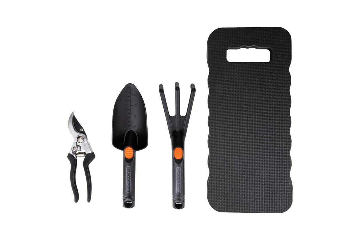 B+D Hageredskaper 4 stk – Komplett sett for effektivt og komfortabelt hagearbeid