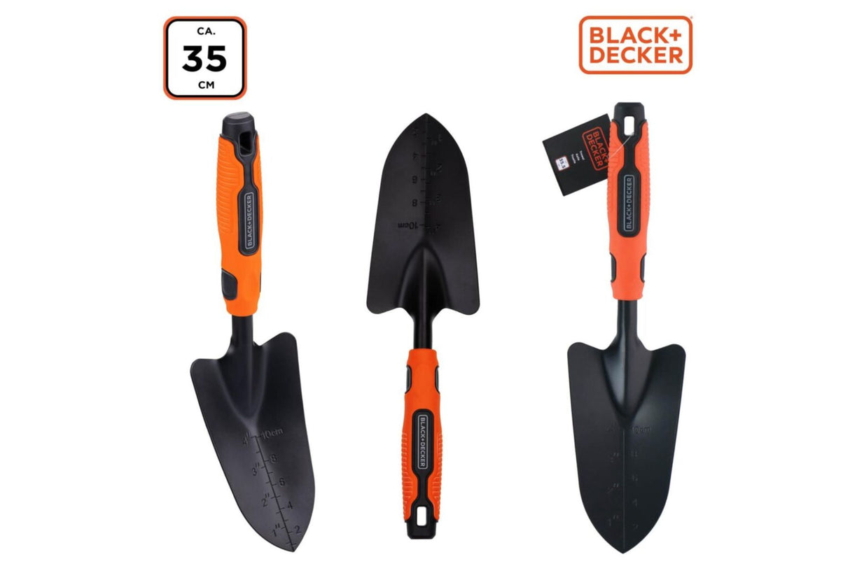 B+D Hagespade Stål 300 g – Robust og kompakt spade med dybdeindikator