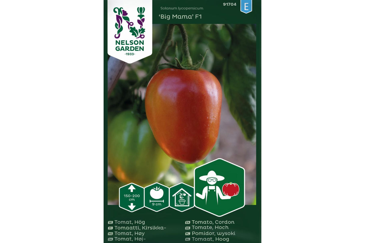 Bifftomat 'Big Mama' F1 – Plommeformet pastatomat med mye fruktkjøtt