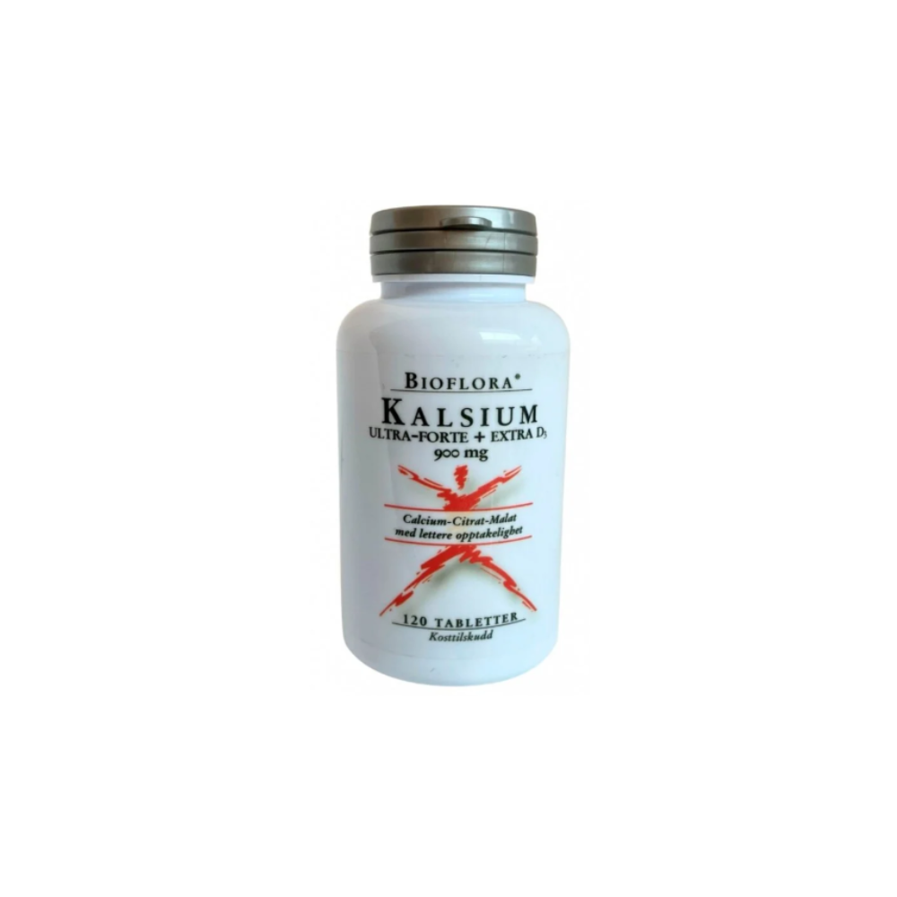 Bioflora Kalsium Ultra Forte med vitamin D3, 120 tabletter