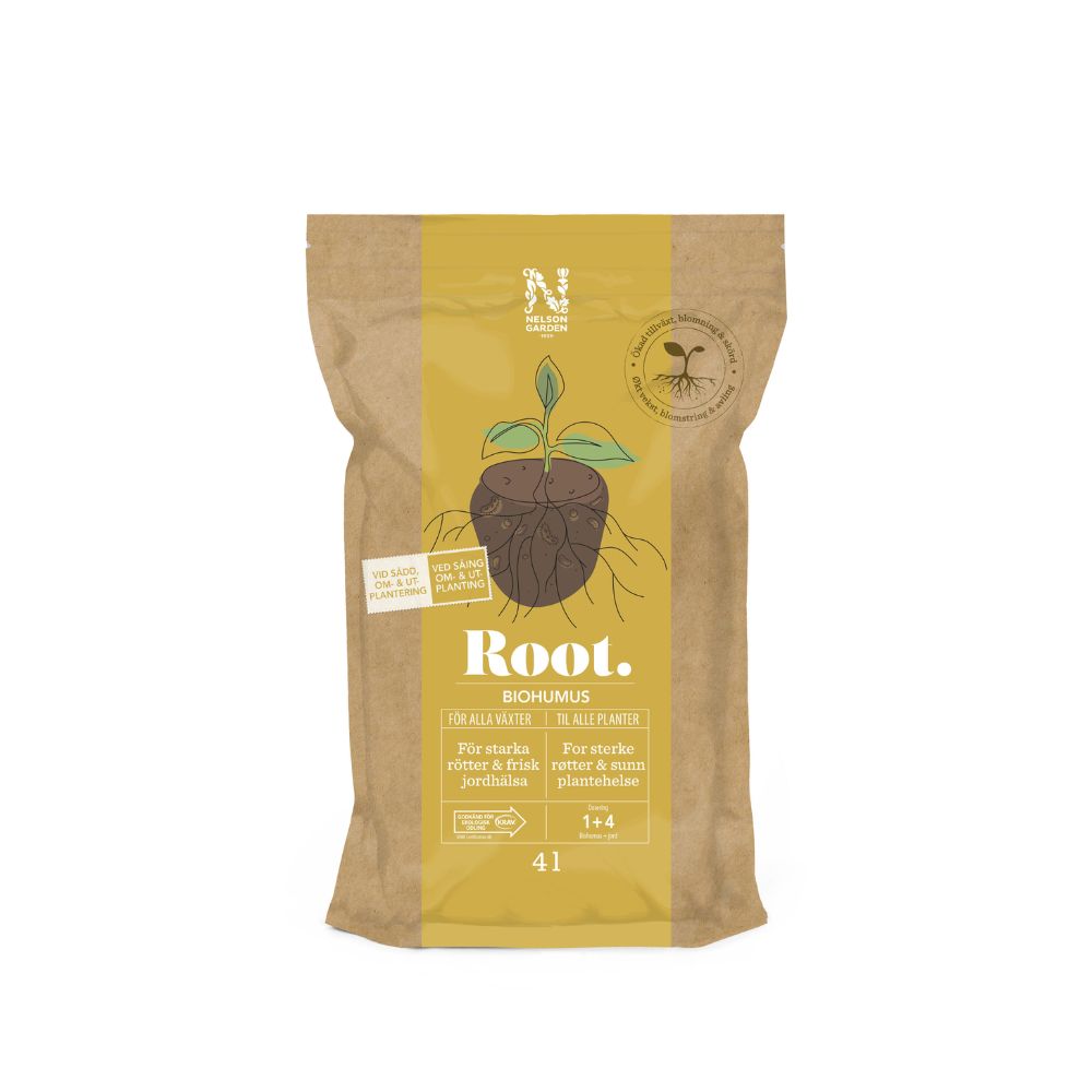 ROOT Biohumus jordforbedrer for sterk rotutvikling