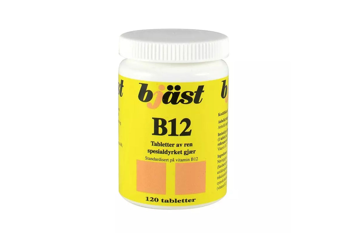 Bjäst B12 – Støtte for Energi, Immunforsvar og Nervesystem (120 tabletter)