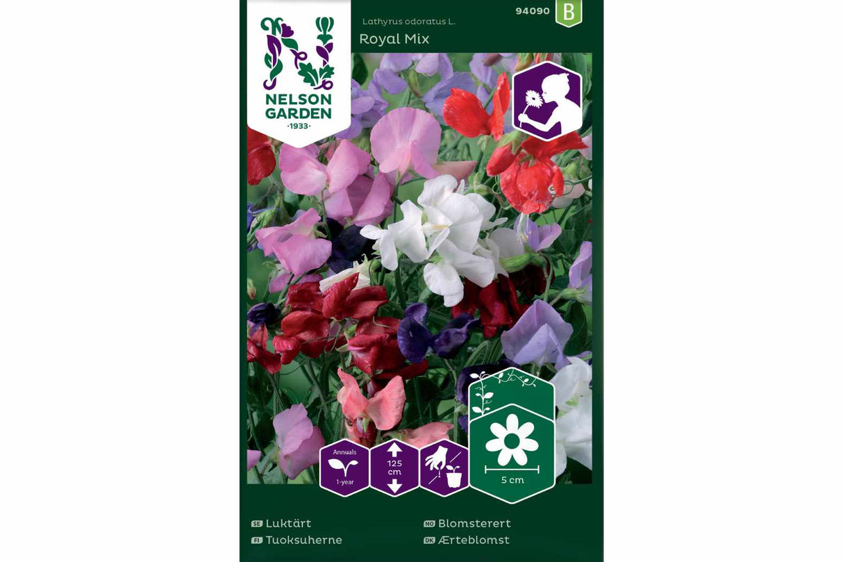 Blomsterert 'Royal Mix' – Duftende Slyngplante i Fargerik Blandning Oooo o