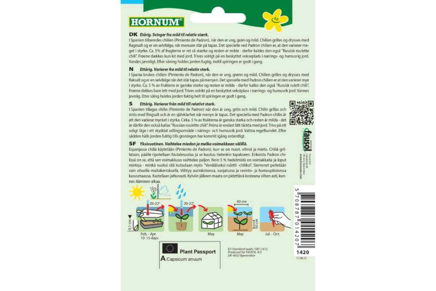 Chilipepper Russisk Roulette Padron