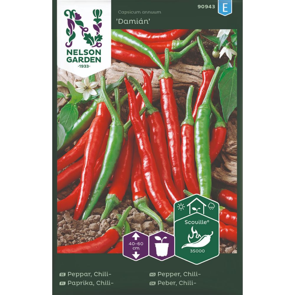 Chilipepper Damián med spisse frukter