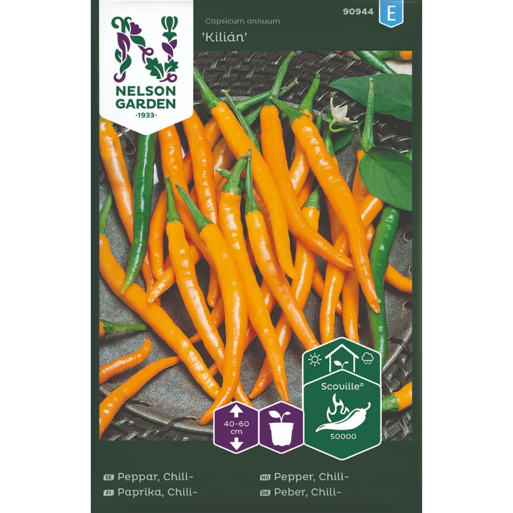 Chilipepper Kilián med oransje frukter