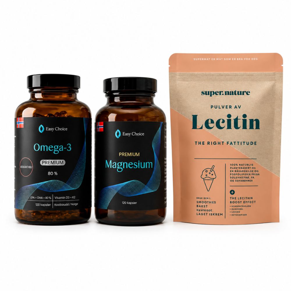 Daglig Helse-pakken – Omega-3, Magnesium & Lecitin