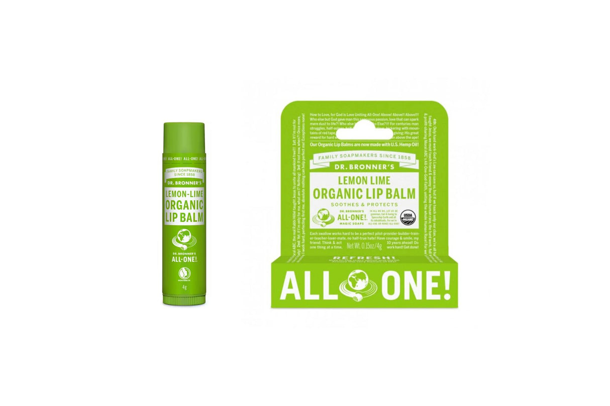 Dr. Bronner Lemon Lime Lip Balm – økologisk leppepomade