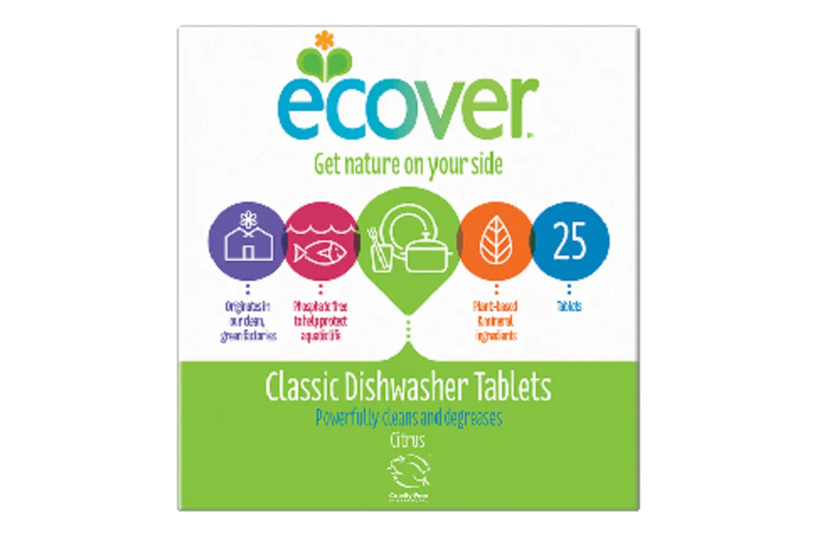 Ecover oppvasktabletter 70 stk – plantebasert & biologisk nedbrytbar