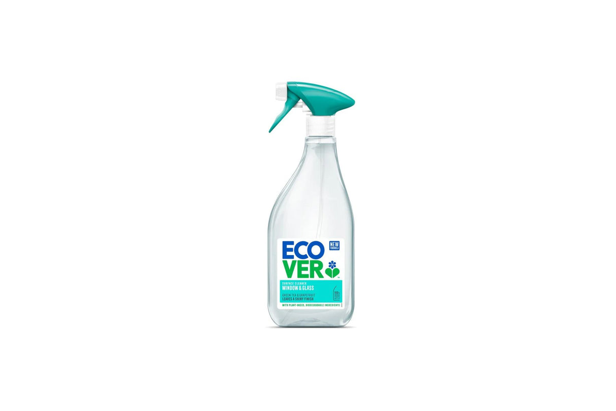 Ecover vindu- og glasspray grønn te & grapefrukt 500 ml