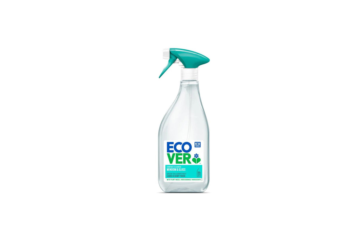 Ecover vindu- og glasspray grønn te & grapefrukt 500 ml