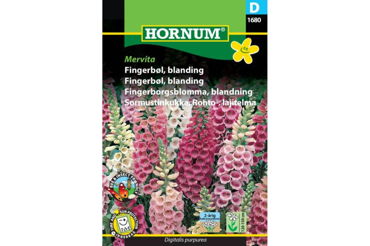 Frø Fingerbøl ‘Mervita’ – Toårig pryd- og snittblomst