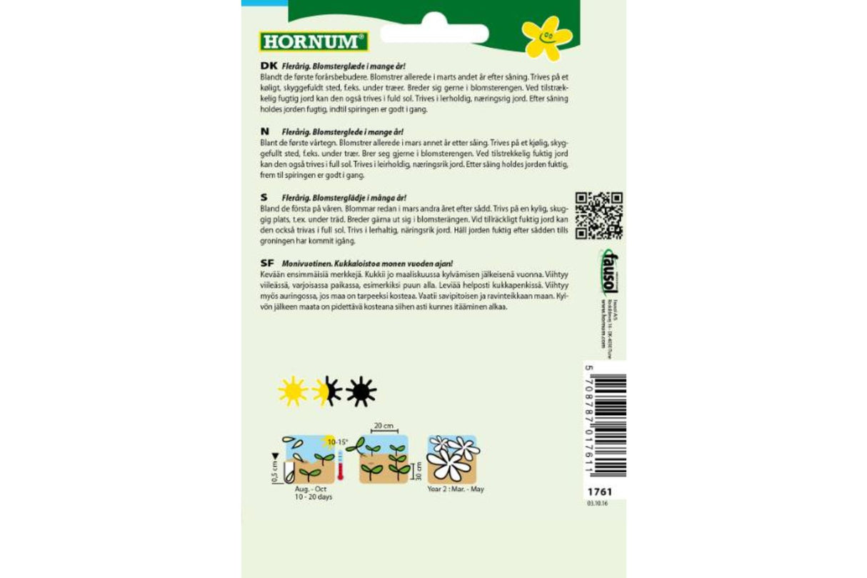 Frø Fiol ‘Marts Perfume’ – Flerårig vårblomst med duftende blomster