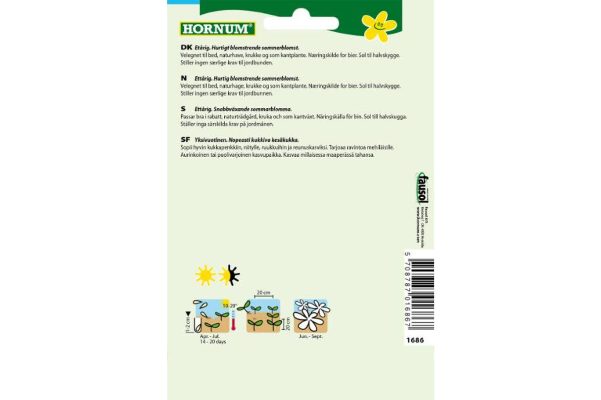 Frø Honningurt ‘Klokke’ – Ettårig, hurtigblomstrende sommerblomst