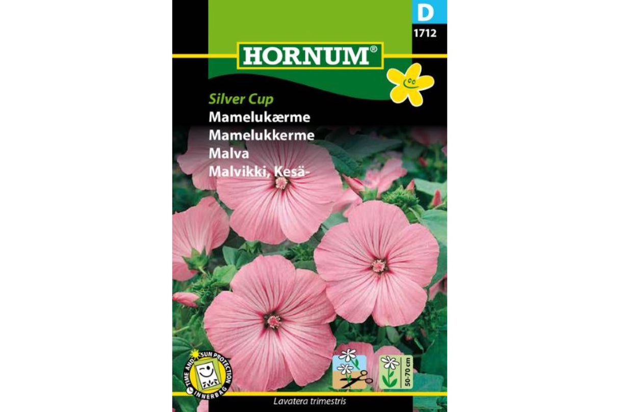 Frø Mamelukkerme ‘Silver Cup’ – Ettårig med store lyserøde blomster