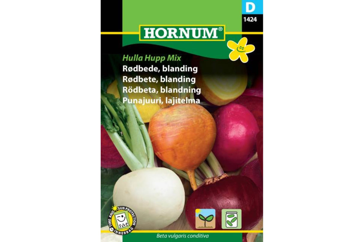 Frø Rødbete ‘Hulla Hup Mix’ – Fargerik Blanding med God Smak og Lagringsevne