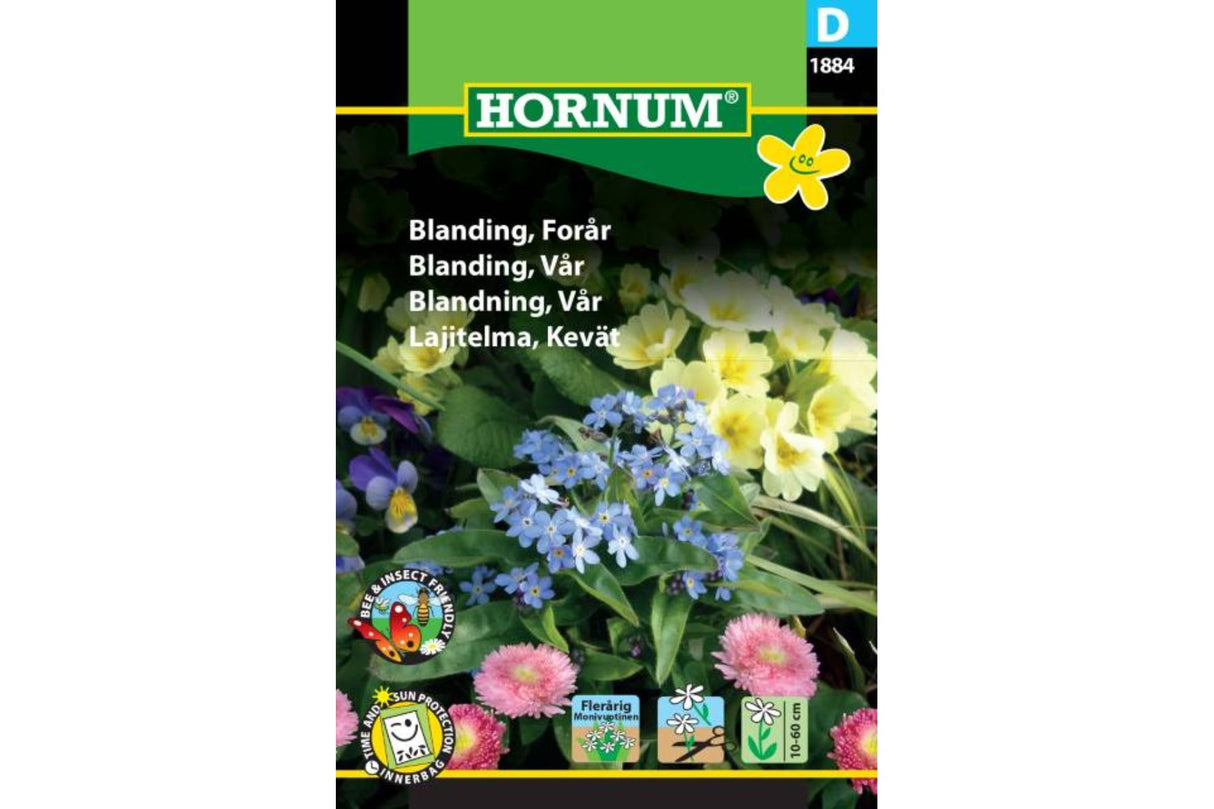 Frøblanding ‘Forår’ – Flerårig vårblomstring for en fargerik start på sesongen