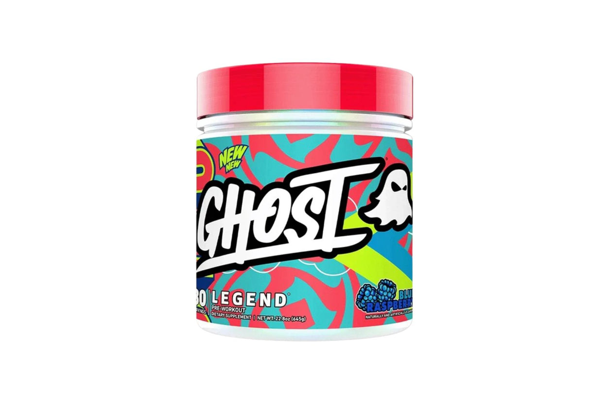 Ghost Legend Pre-Workout Blue Raspberry – 645 g med legendarisk energi og fokus