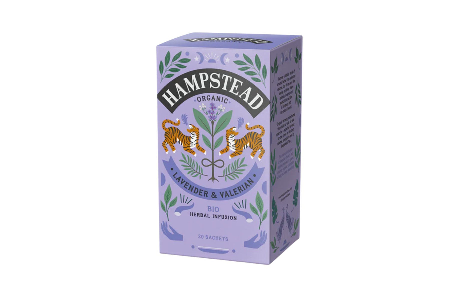 Hampstead Tea Lavendel & Valerian Te | 20 poser – Økologisk urtete for ro og søvn