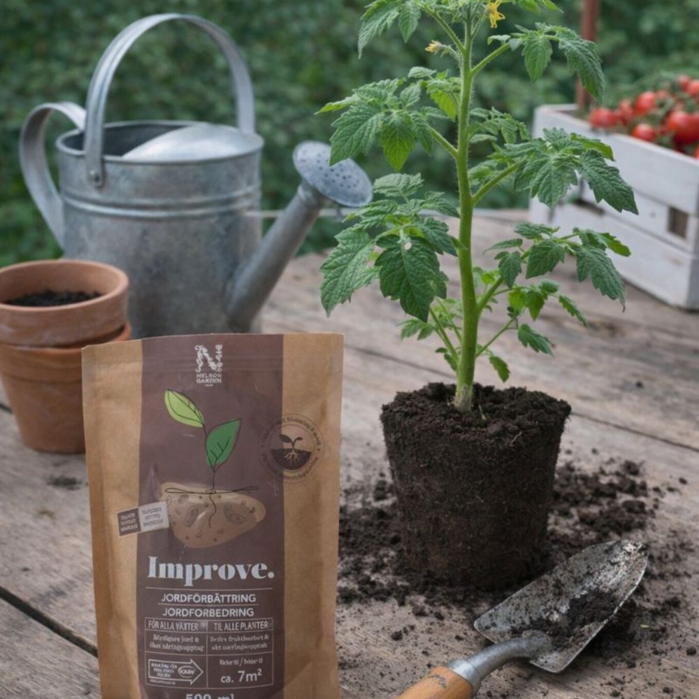 Jordforbedring med IMPROVE i kjøkkenhage og bed