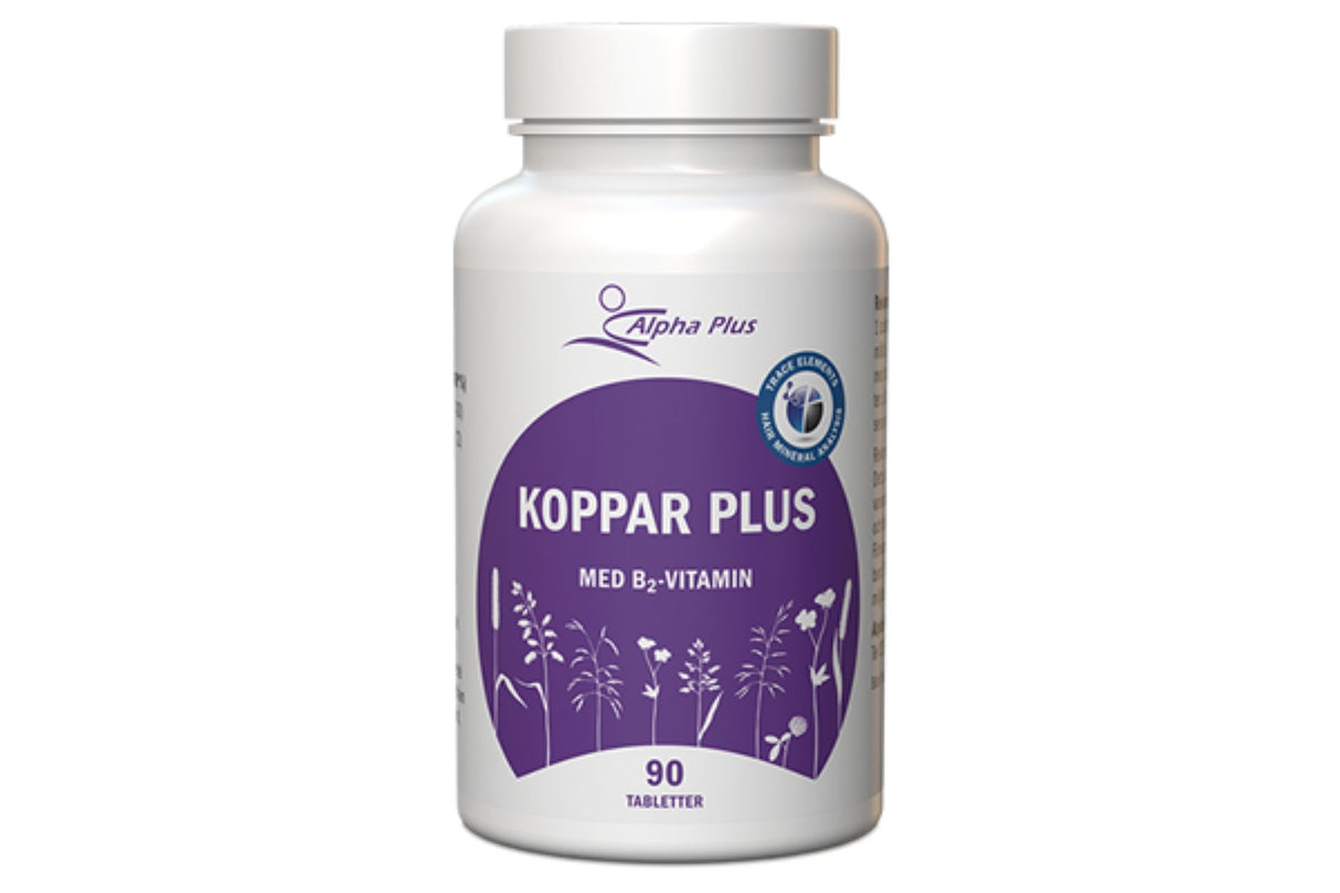 Koppar Plus 90 tabletter – Støtte for energiomsetning og cellebeskyttelse