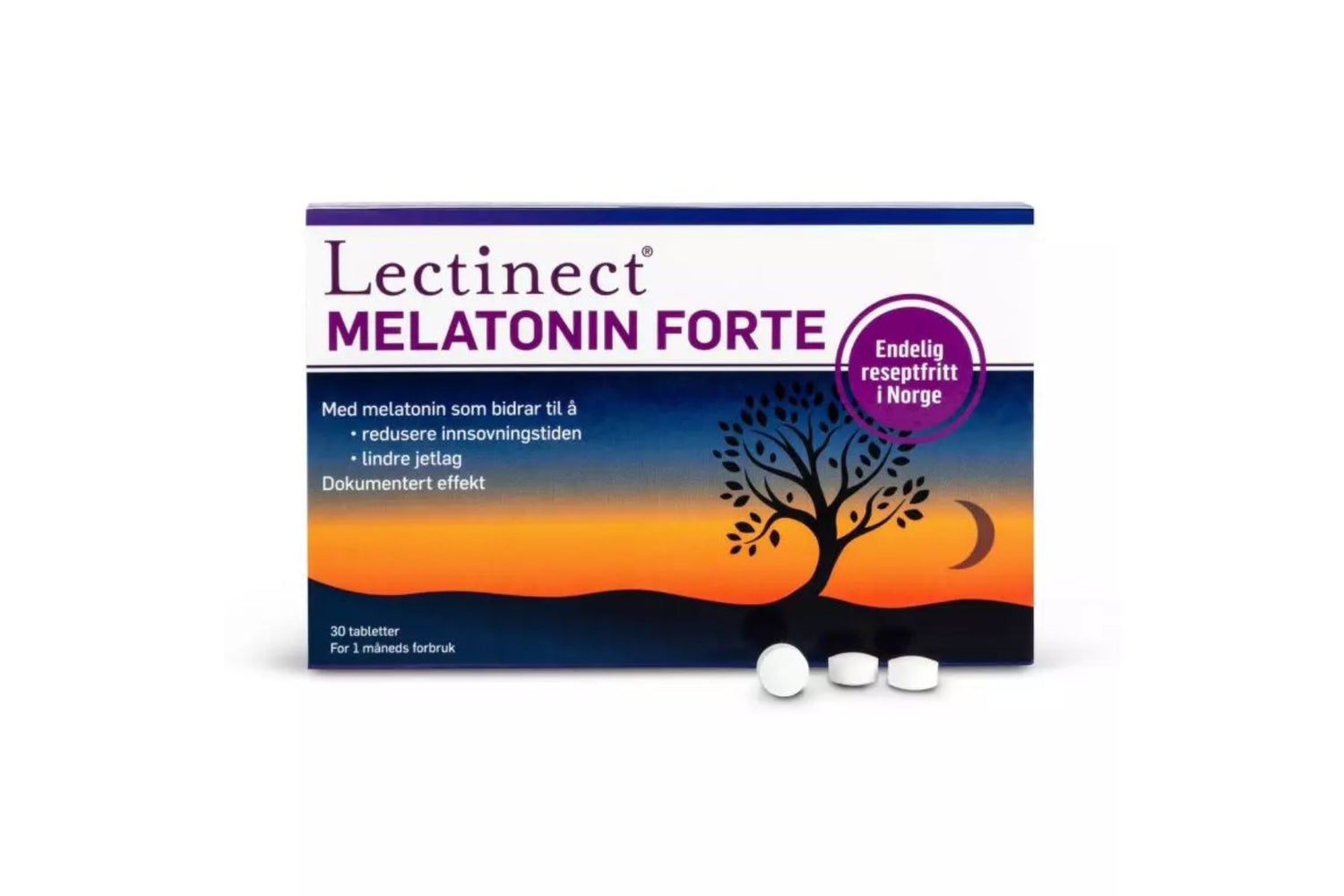 Lectinect Melatonin Forte 30 tab – Rask Hjelp for Bedre Innsovning