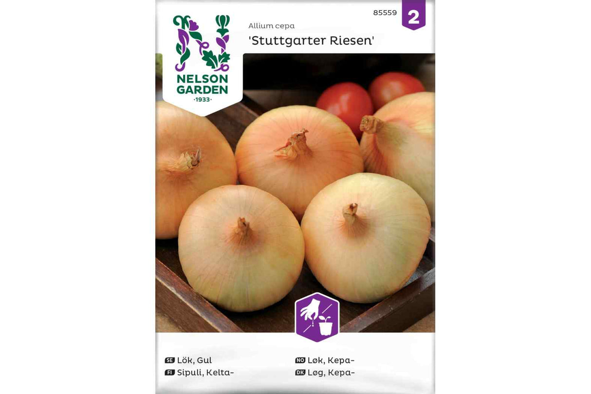 Gul kepaløk med store, faste løk og klassisk smak