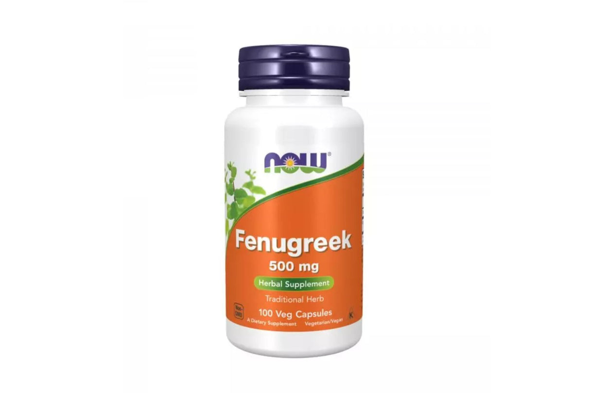 Now Fenugreek 500 mg – Bukkehornkløverkapsler (100 kapsler)
