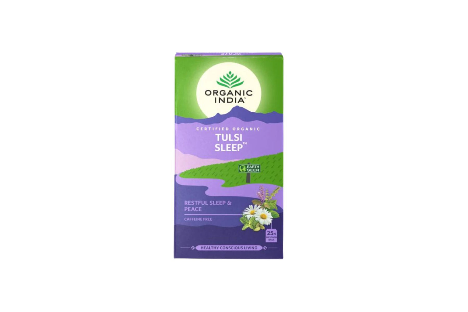 Organic India Tulsi Sleep Te | 25 poser – Ayurvedisk urtete for ro og god søvn