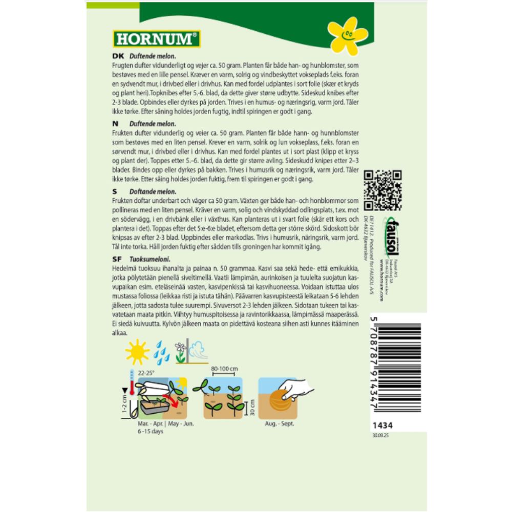 Queen Anne’s Pocket Melon ‘Melon Mango’ Frø – Duftende Prydmelo