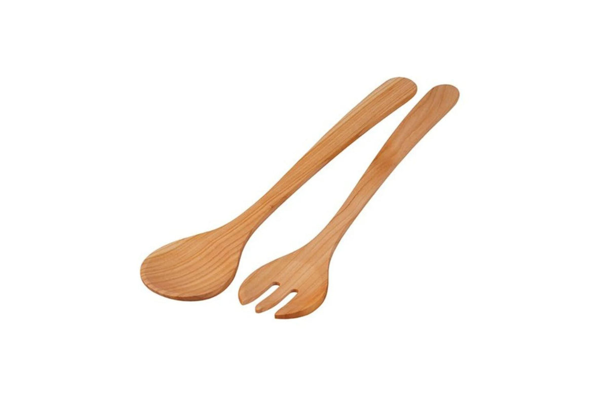 Salatbestikk i oljet kirsebærtre – naturlige materialer