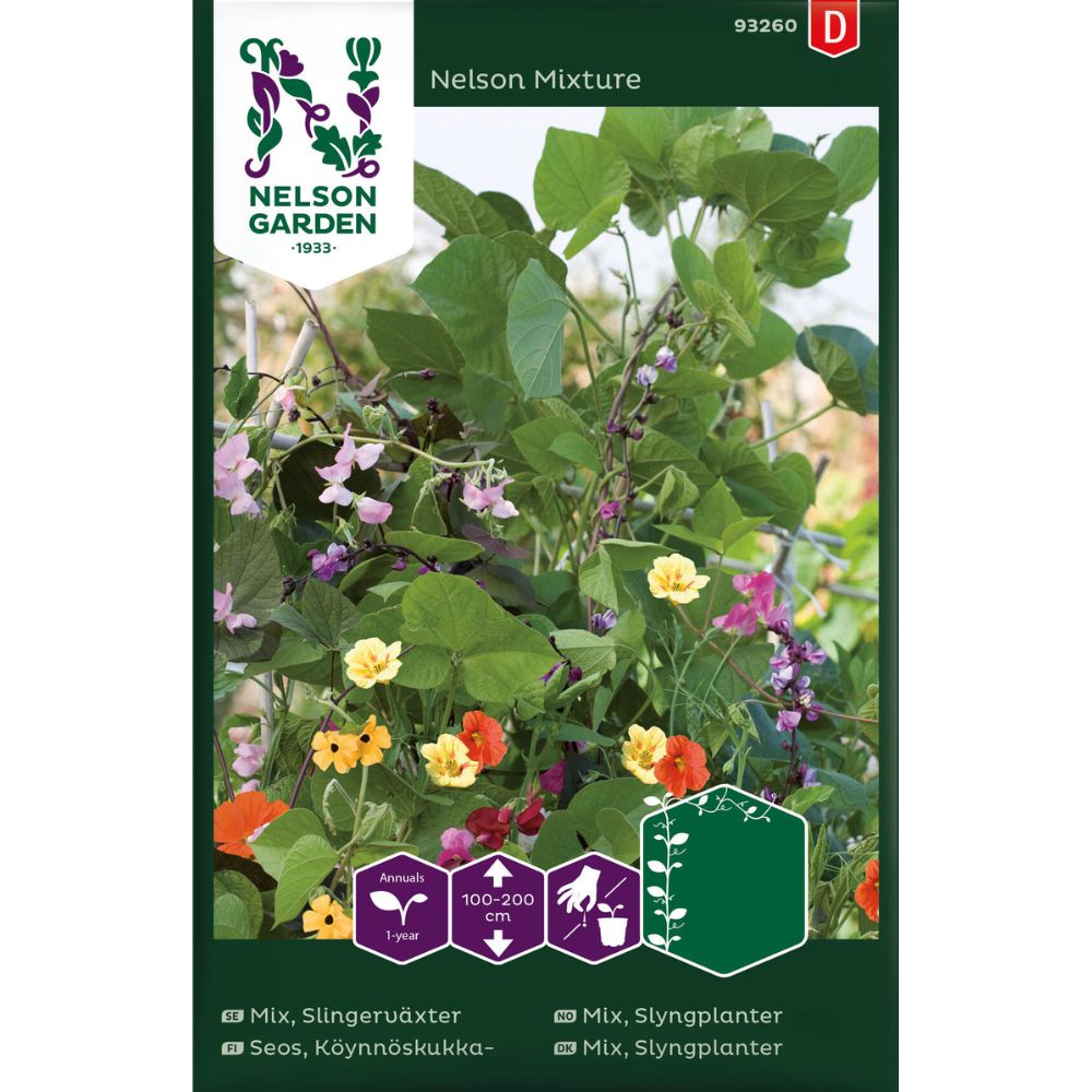 Slyngplanter Nelson Mixture i blomst