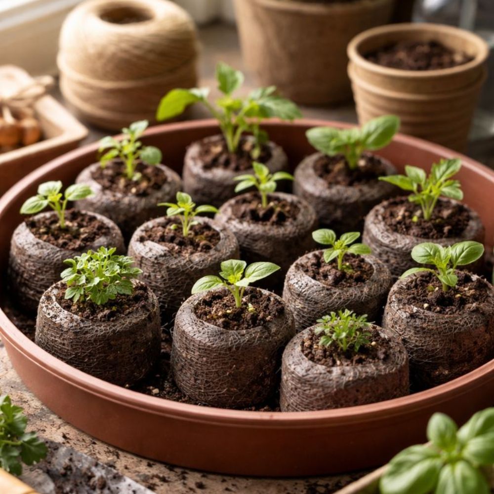 Torvbriketter til forkultivering før utplanting