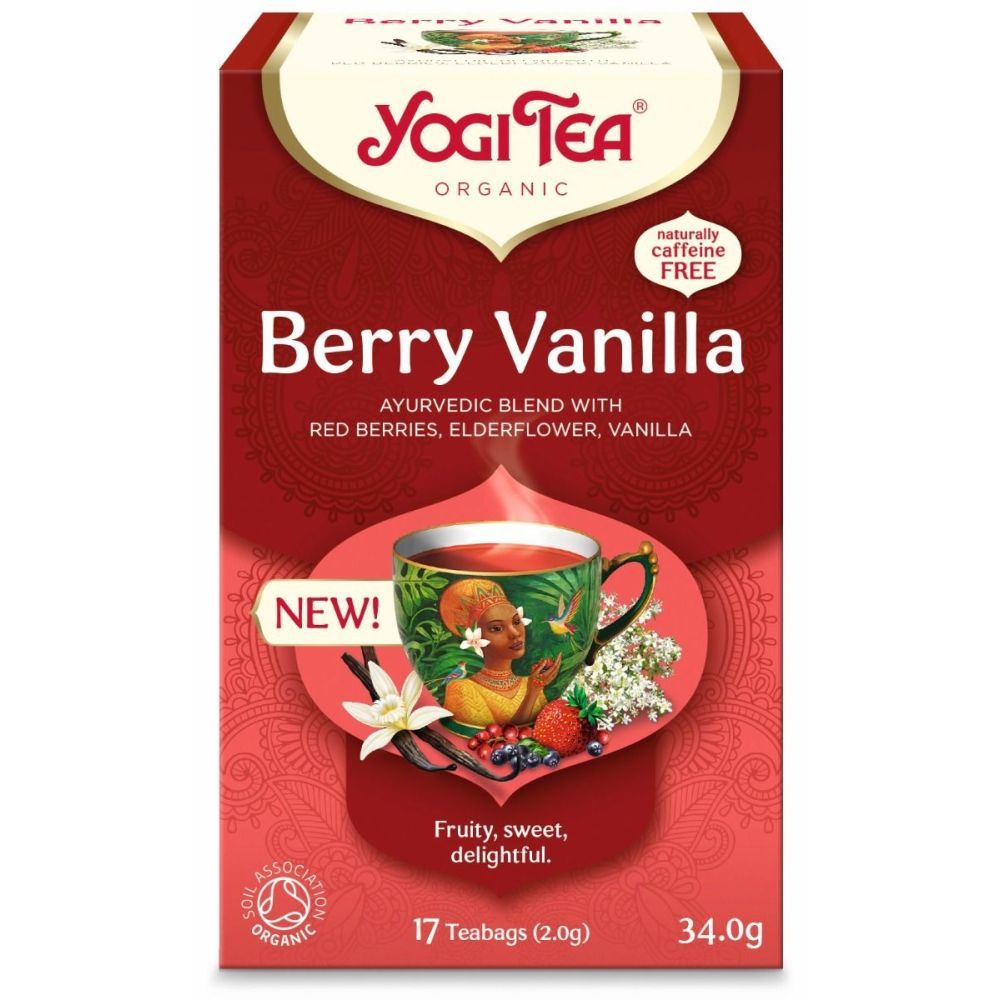 Yogi Tea Berry Vanilla | 17 poser – Økologisk fruktte med bær og vanilje