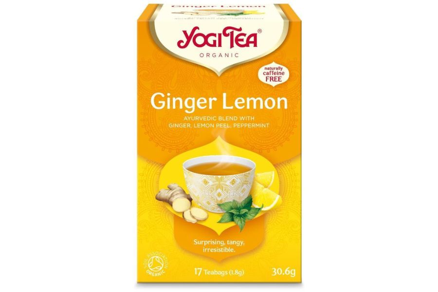 Yogi Tea Ginger & Lemon – Økologisk te med ingefær og sitron (17 poser)