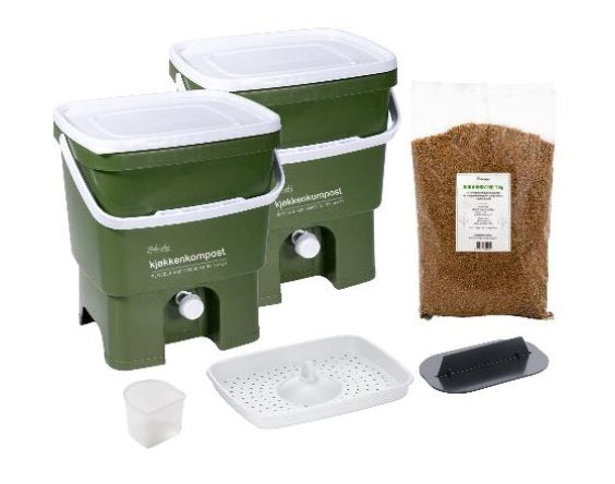 Bokashi Kompost – Klassisk Startpakke Oliven