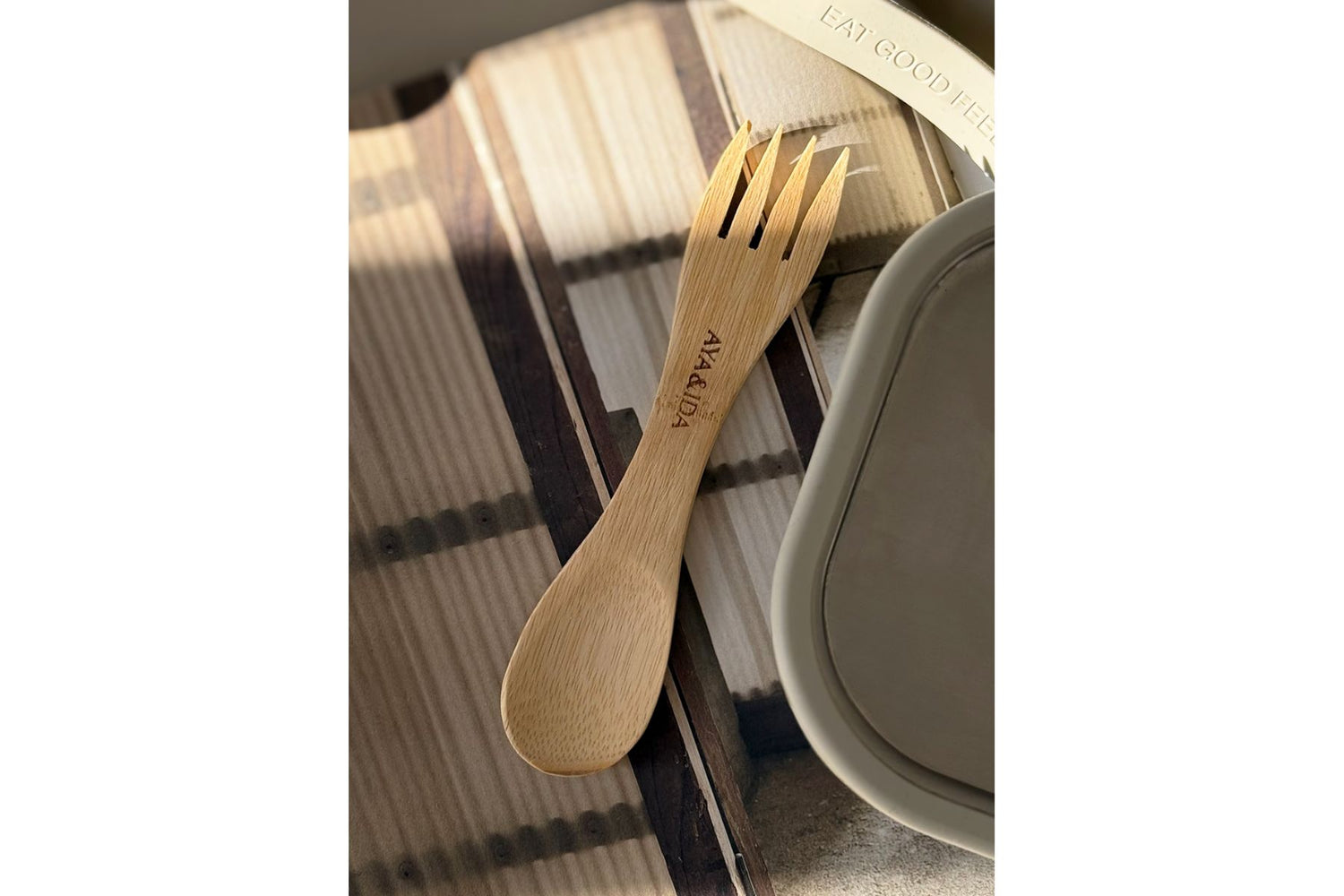 AYA&IDA Spork – kombinert skje og gaffel i bambus