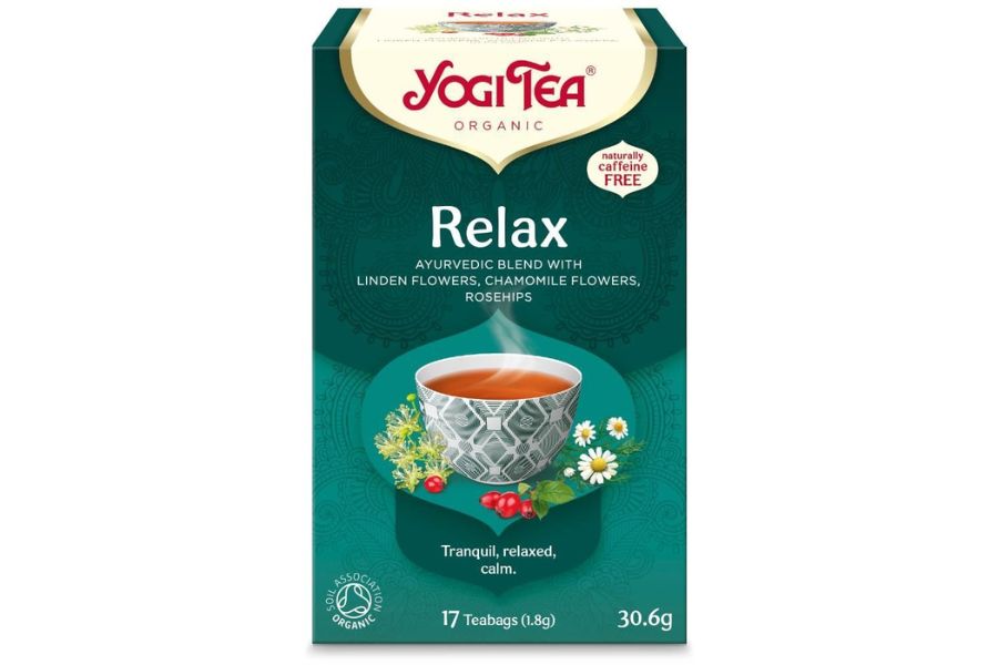 Yogi Tea Relax - urteblanding for fred og ro | 17 Poser | Økologisk