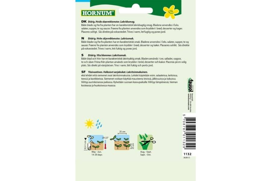 Ekte Anis – Ettårig Urteplante med Lakrissmak