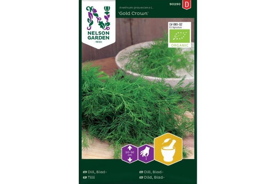 Dill, Blad-, Gold Crown, Økologisk